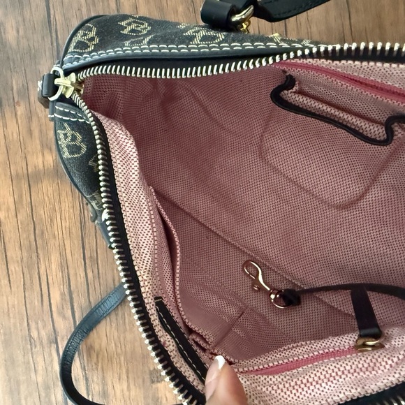 Dooney & BourkeBrown Shoulder Bag with Monogram Print - Picture 10 of 15